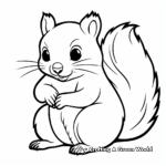 White Squirrel Coloring Sheets 2