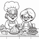 Wholesome Baking with Grandma Coloring Pages 3