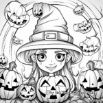 Wicked Witch Trick or Treat Coloring Pages 1