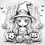 Wicked Witch Trick or Treat Coloring Pages 4