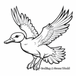 Wild Duck Flying Coloring Pages 3