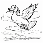 Wild Duck Flying Coloring Pages 4
