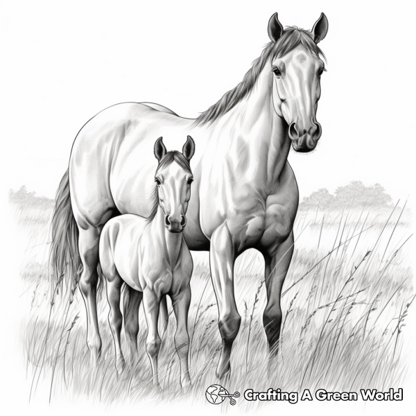 Realistic Horse Coloring Pages - Free & Printable!
