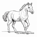 Wild Mustang Horse Coloring Pages 4