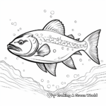 Wild Pacific Salmon Coloring Pages 2