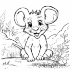 Wild Rat Coloring Pages: Scenic Outdoor Setting 1
