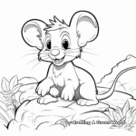Wild Rat Coloring Pages: Scenic Outdoor Setting 4