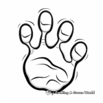 Wild Wolf Paw Print Coloring Pages 1