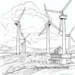 Wind Power themed Earth Day Coloring Pages 3