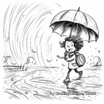 Windy and Rainy Day Coloring Pages 2