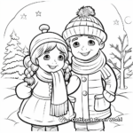 Winter-Themed New Year's Day Coloring Pages 3