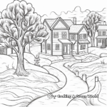 Winter Wonderland Coloring Pages for February 2