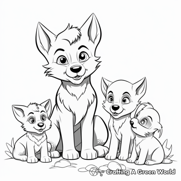 Wolf Pup Coloring Pages - Free &amp; Printable!