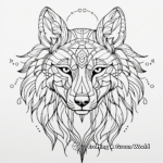 Wolf Spirit Animal Coloring Sheets 1