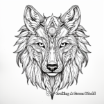 Wolf Spirit Animal Coloring Sheets 2