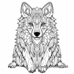 Wolf Spirit Animal Coloring Sheets 3
