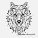 Wolf Spirit Animal Coloring Sheets 4