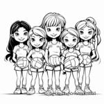 Women's Volleyball Team Coloring Pages 1
