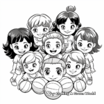 Women's Volleyball Team Coloring Pages 2