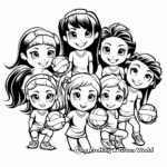 Women's Volleyball Team Coloring Pages 4
