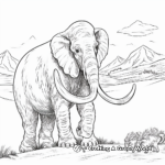 Woolly Mammoth Migration Coloring Pages 1