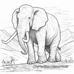 Woolly Mammoth Migration Coloring Pages 3