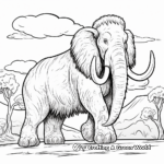 Woolly Mammoth Migration Coloring Pages 4