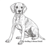 Working German Shorthaired Pointer Coloring Pages 1