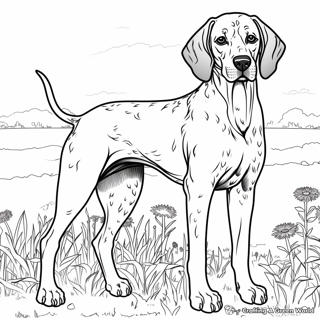 German Shorthaired Pointer Coloring Pages - Free & Printable!