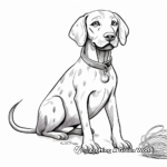 Working German Shorthaired Pointer Coloring Pages 4