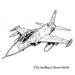 World War II Fighter Jet Coloring Pages 1
