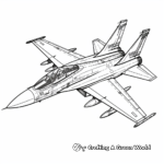 World War II Fighter Jet Coloring Pages 3