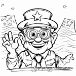 World War Veteran Coloring Pages for Veterans Day 2