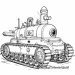 WWI Vintage Tank Coloring Pages 4