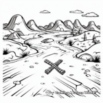 X Marks the Spot Treasure Map Coloring Pages 2