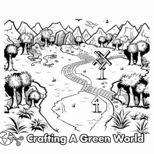 Treasure Map Coloring Pages - Free & Printable!