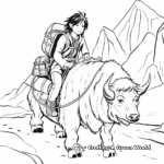 Yak Herder Coloring Pages 4