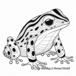 Yellow-banded Poison Dart Frog Coloring Pages 1
