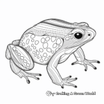 Yellow-banded Poison Dart Frog Coloring Pages 2