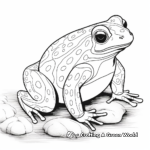 Yellow-banded Poison Dart Frog Coloring Pages 3