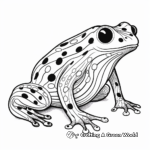 Yellow-banded Poison Dart Frog Coloring Pages 4