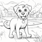 Yorkie in the Park: Scenic Coloring Pages 3