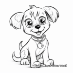 Yorkie with Accessories Coloring Pages 4