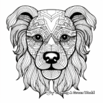 Yorkshire Terrier Detailed Head Coloring Pages 2