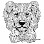 Yorkshire Terrier Detailed Head Coloring Pages 3