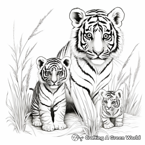 Siberian Tiger Coloring Pages - Free &amp; Printable!