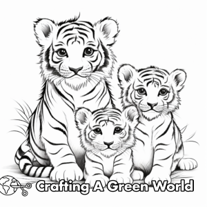 Siberian Tiger Coloring Pages - Free &amp; Printable!