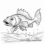 Young Walleye Coloring Pages 1