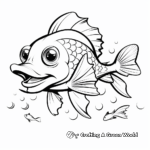Young Walleye Coloring Pages 2