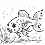 Young Walleye Coloring Pages 3